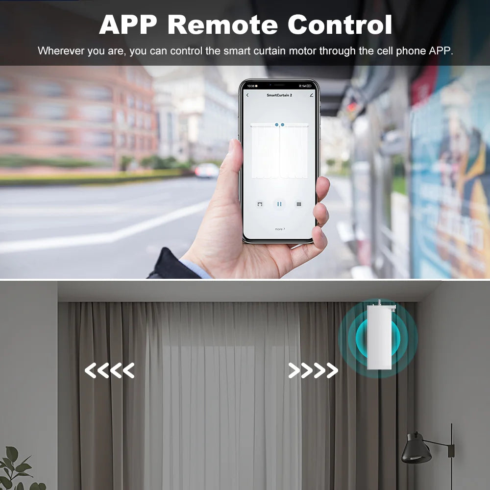 Smart Life Tuya Zigbee/WIFI Electric Curtain Motor Automatic Intelligent Support Voice Control Tools Alexa Google Assistant 15CM