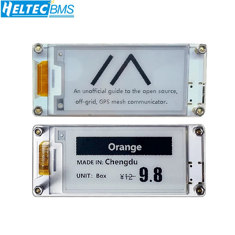 Heltec Wireless Paper 863~928 LoRa WiFi BLE 2.13"212X104 E-Ink Li-Po management SX1262 	 ESP32-S3FN8