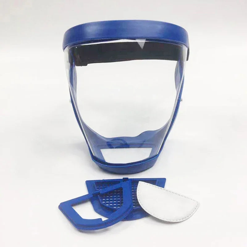 Protective Full Face Shield Mask Transparent Head Eyes Safety Cover Glasses Screen Visors Dustproof Wind Proof Anti-Fog Goggles