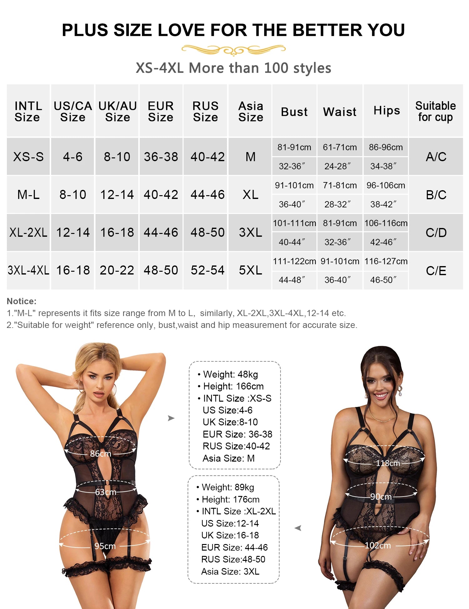 Lace and Mesh Teddy Bodysuit with Garter Set