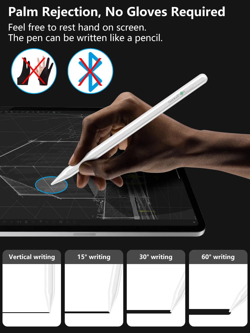 For iPad Pencil Apple Pen Stylus for Apple Pencil 2 1 for iPad Pro 2024 Air 4 5 2021 Pro 11 12.9 2018-2022 10.2 Mini 5 Touch Pen