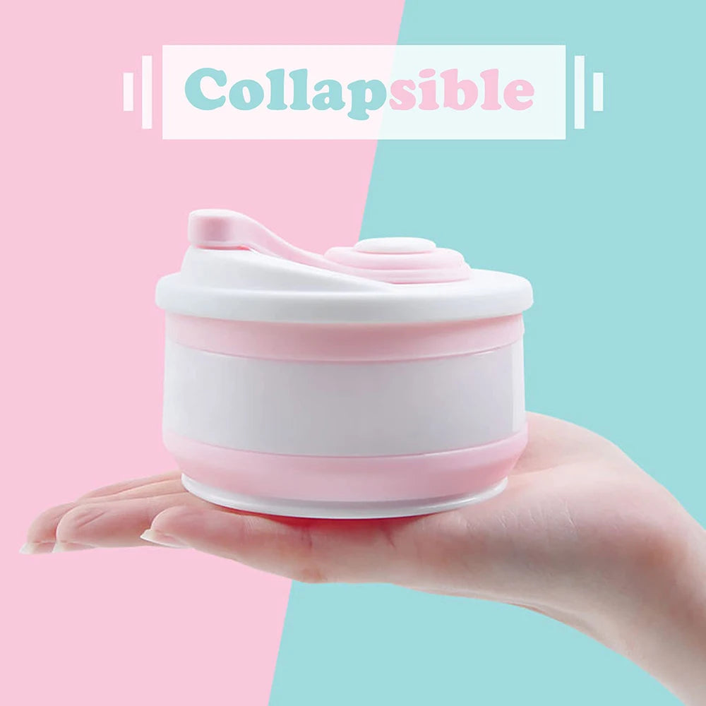 350ml Collapsible Silicone Travel Coffee Cup with Lid
