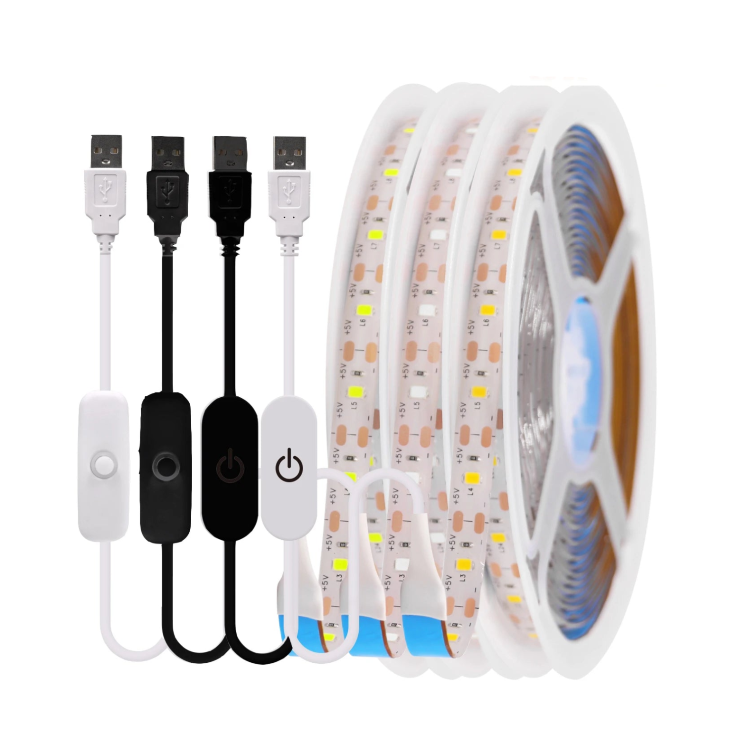 5V USB LED Strip Light Dimmable 2835 SMD Cabinet Night Lighting