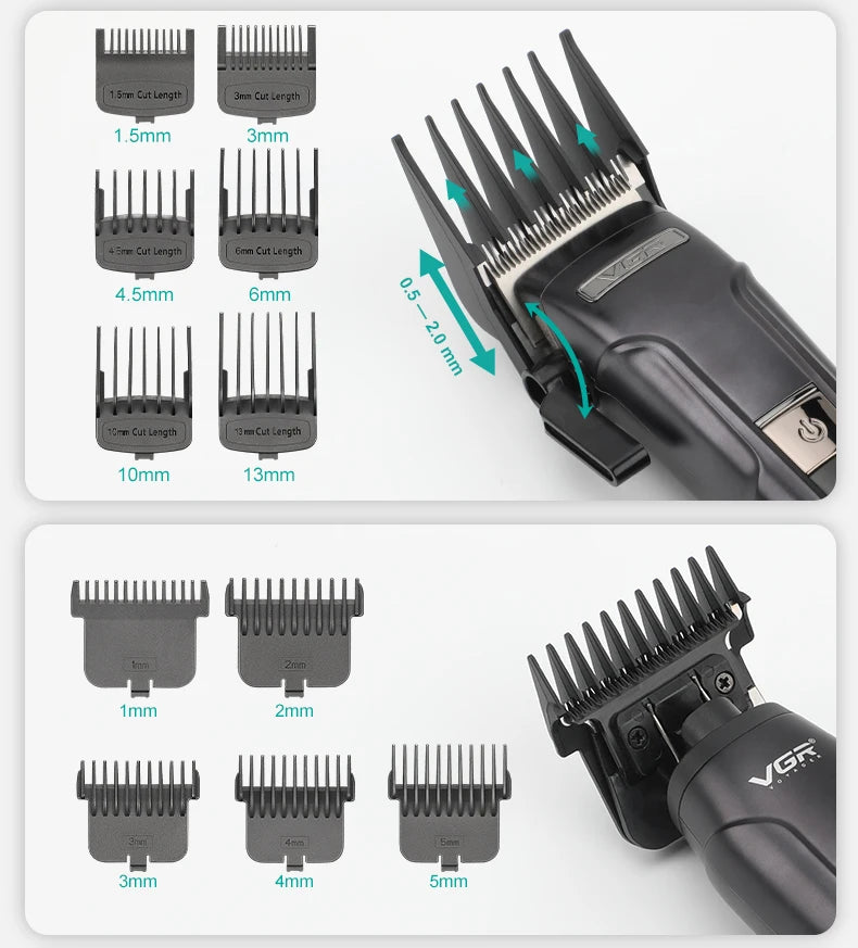 VGR 694 Professional 3-in-1 Clipper Set with Magnetic Dock
