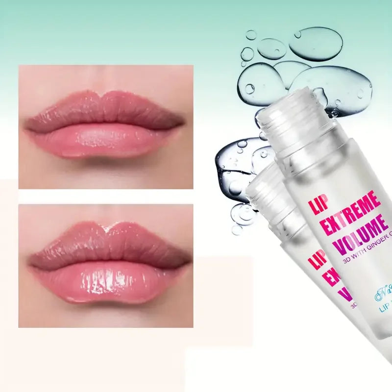 Ginger and Mint Volumising Lip Oil Plumper Serum Duo