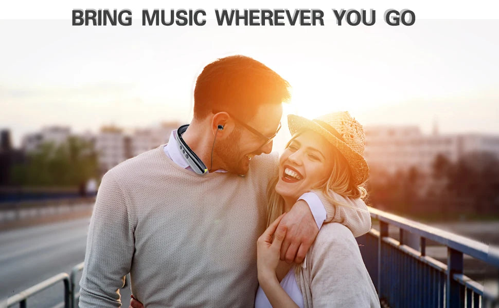 INMAS SX-991True Wireless Foldable Earbuds Bluetooth Neckband Headset Hifi Stereo Earphones Noise Cancelling Headphones With Mic