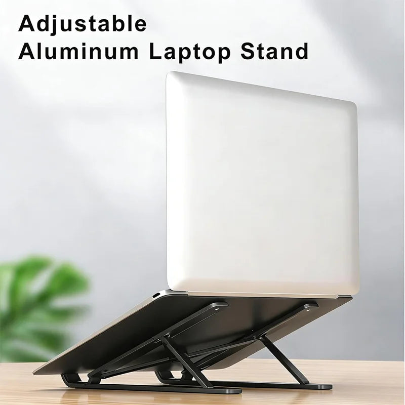 Laptop Stand For Macbook Folding Adjustable Aluminum Computer Pc Tablet Stand Notebook Tablelaptop Holder Heat Dissipation