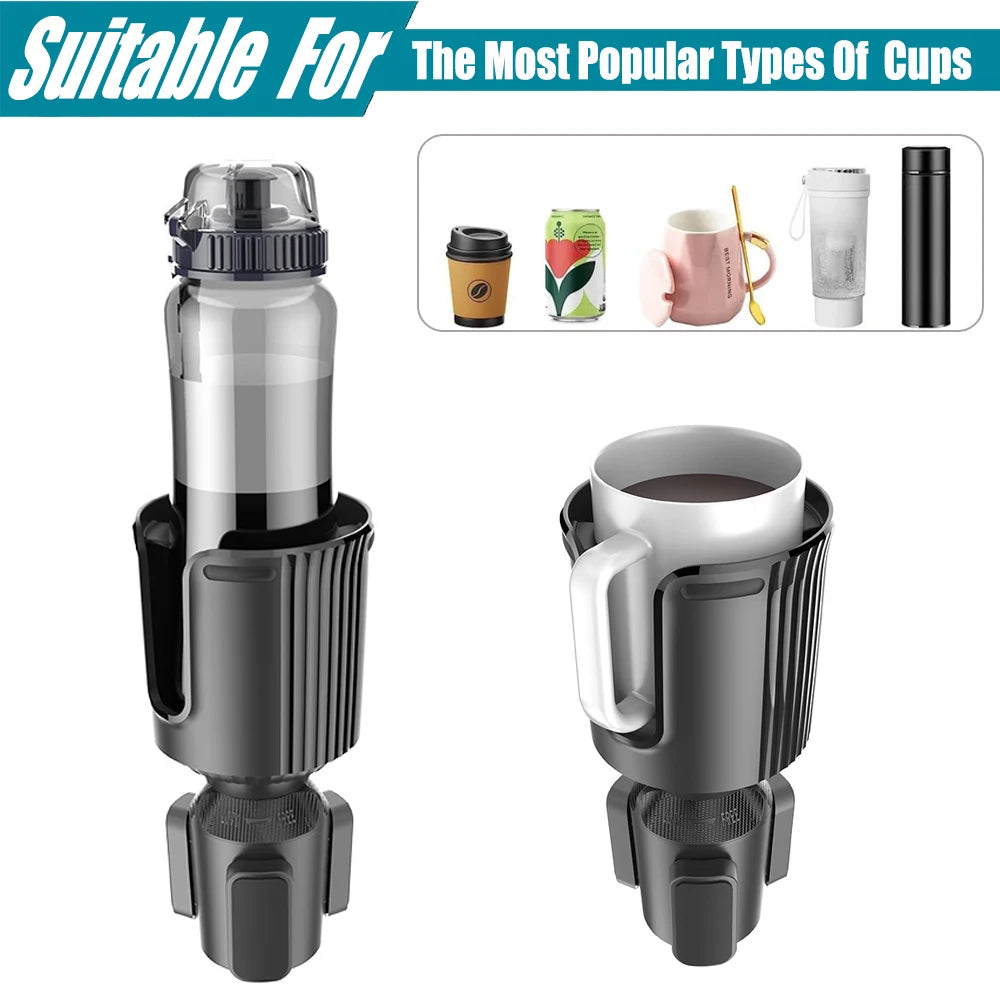 Car Cup Holder Expander Water Bottle Car Holder for Beverage Bottles Cup Station Car Cup Holder Extender Adjustable All Purpose