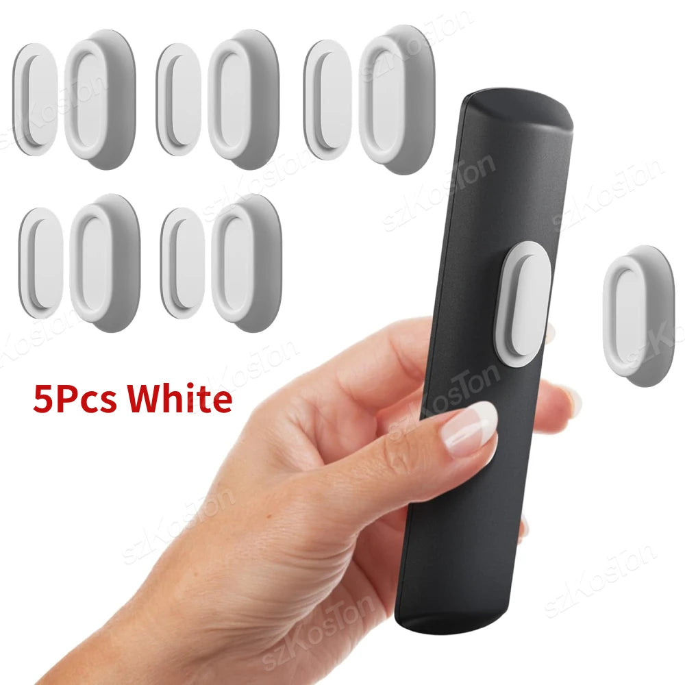 Magnetic Remote Control Holder Self-Adhesive Wall Mounted Storage Bracket for Remote Controls Household Goods Organizers Storage