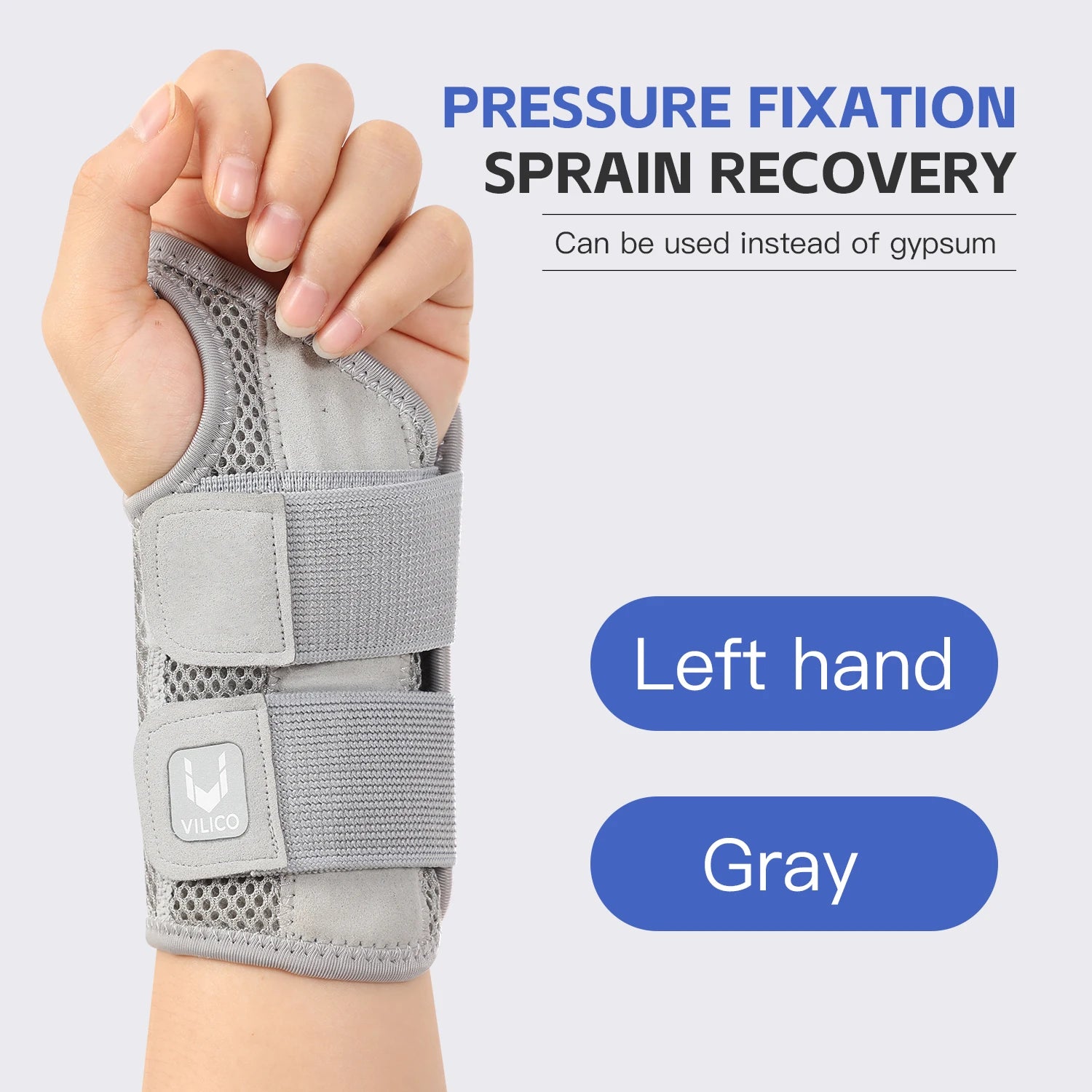 Ergonomic Wrist Brace with Splints for Pain Relief Support