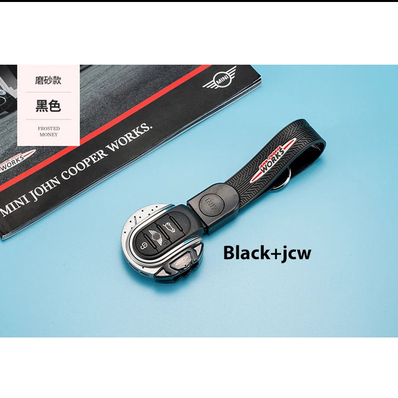 iJDM JCW Car Key Cover For mini cooper key cover keycase key chain For mini cooper F55 F56 F57 F54 F60 jcw Plastic Material ABS