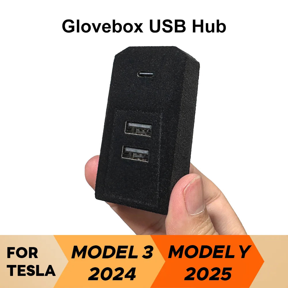 Tesla Model Y Juniper & Model 3 Highland Glovebox USB Hub