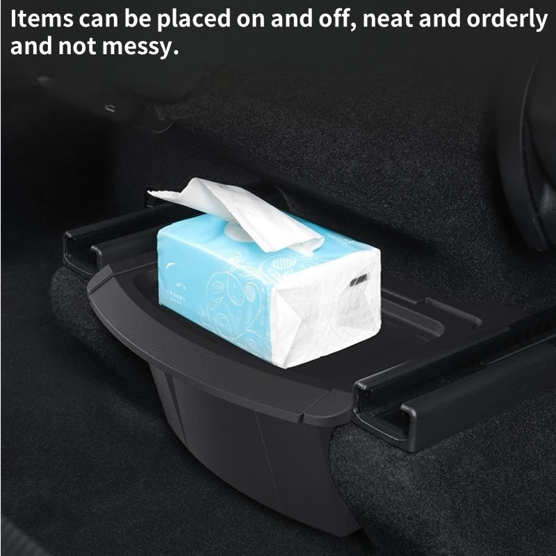 Tesla Model Y 2025-Present Rear Console TPE Organiser Tray