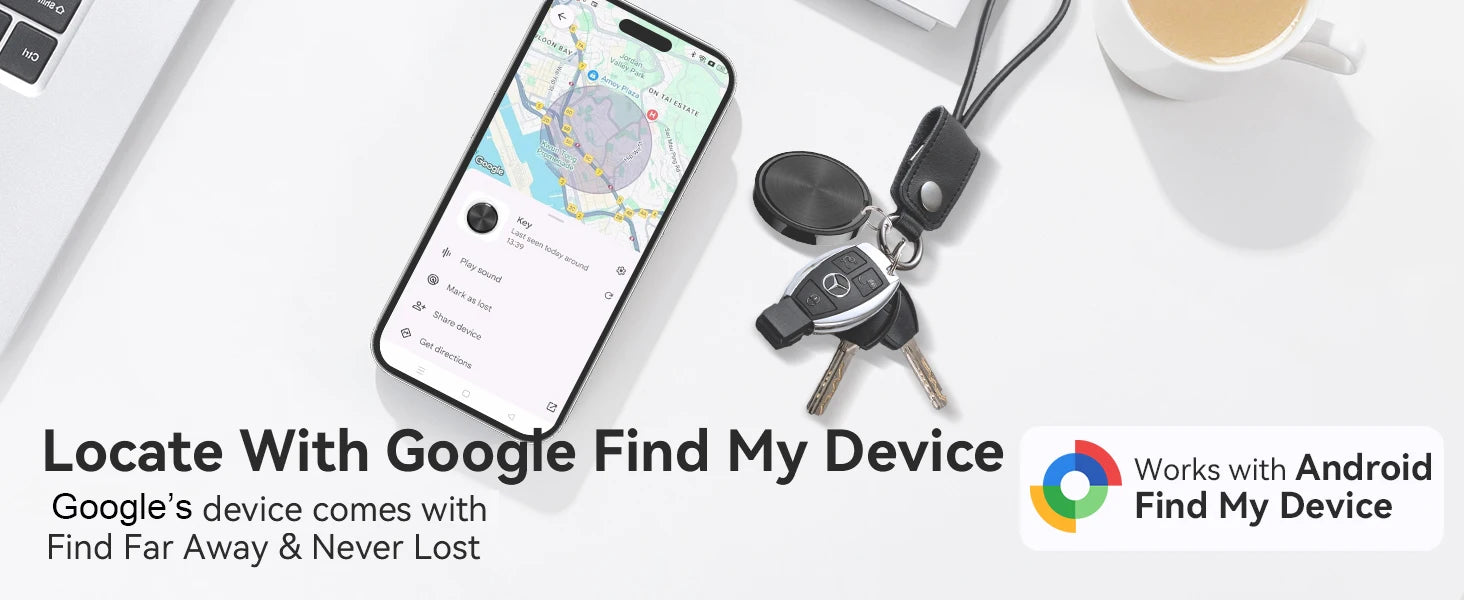 AirTag for Android Compatible Google Find My Item Finder Versatile Tracker for Keys Wallets Luggage