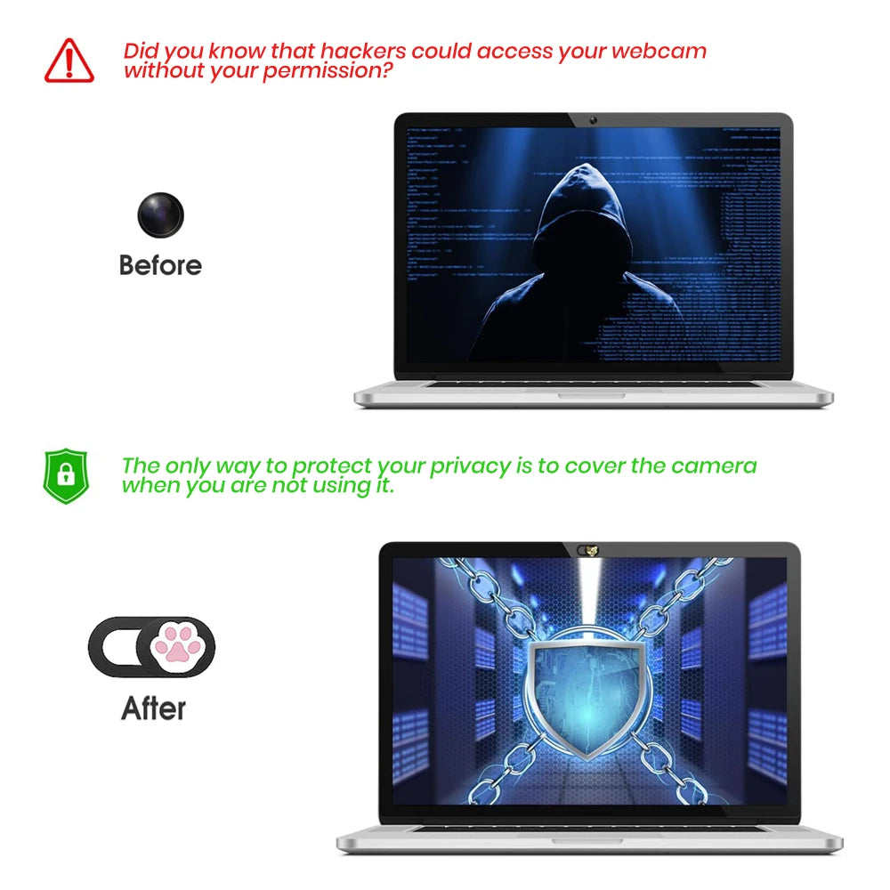 3/6Pcs Webcam Cover Slide, Ultra Thin Phone Camera Cover, Camera Cover Blocker for Macbook, iMac, Laptop, Desktop, Pc, iPad