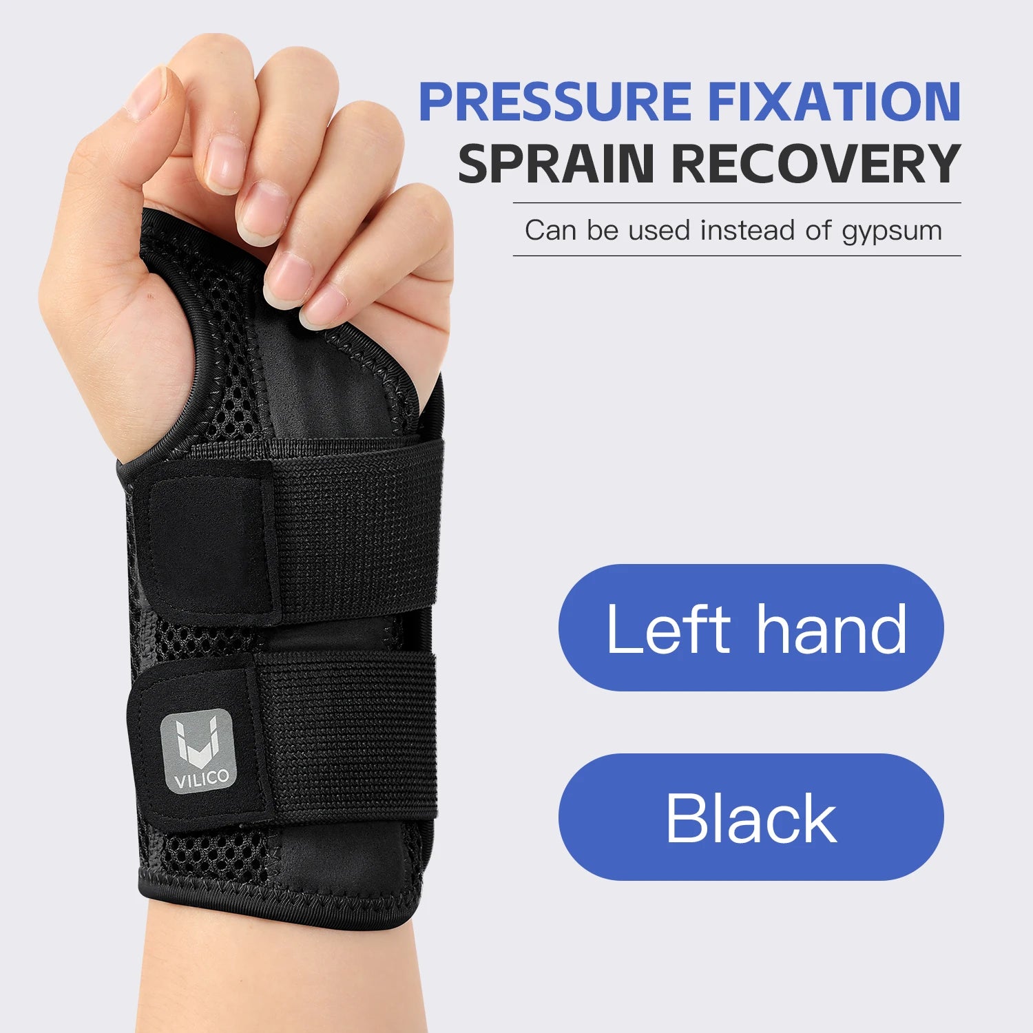 Ergonomic Wrist Brace with Splints for Pain Relief Support