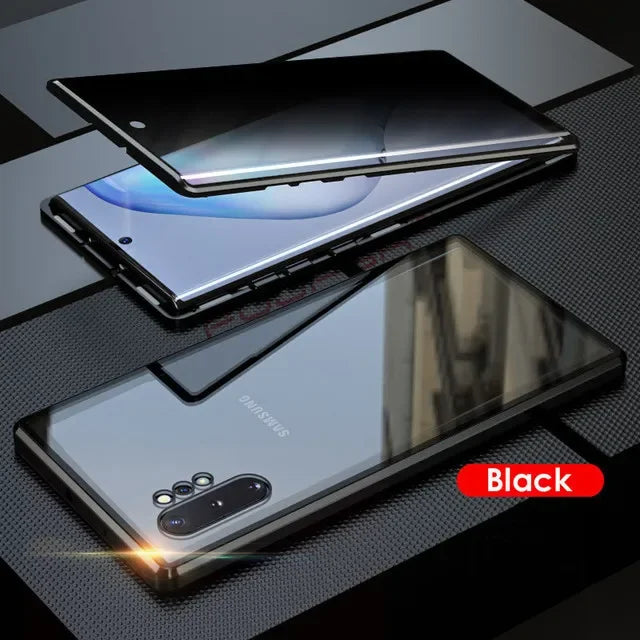Cover For Samsung Galaxy S25 S24Ultra S23 A15 A53 A54 A52 S22 Note20Ultra S9 S8 360 Degree Privacy Protection Magnetic Case
