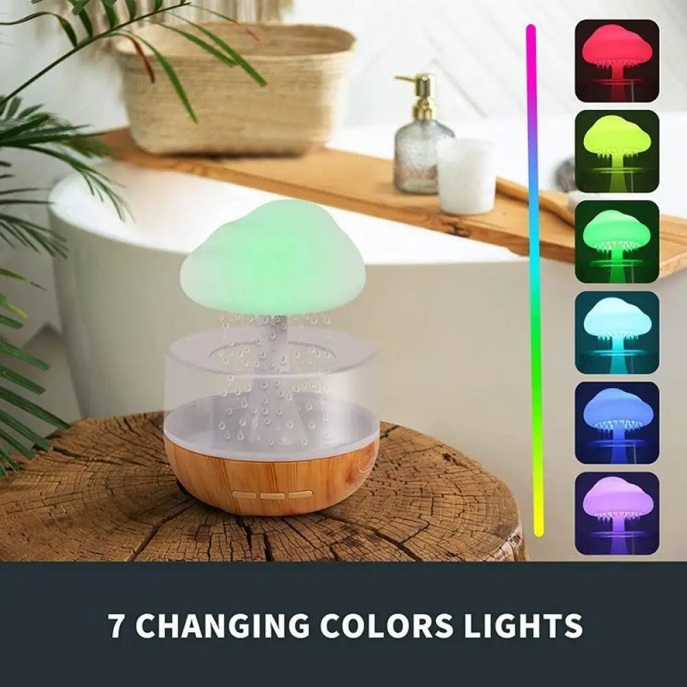 RainCloud Glow – Smart Raindrop Humidifier & Mood Light