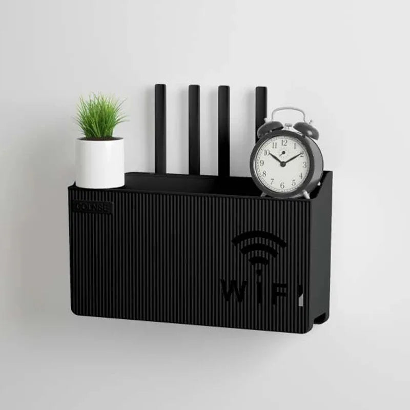 Wireless Wifi Router Shelf Storage Box Wall Hanging ABS Plastic Organizer Box Cable Power Bracelet Organizer Box Home Decor New