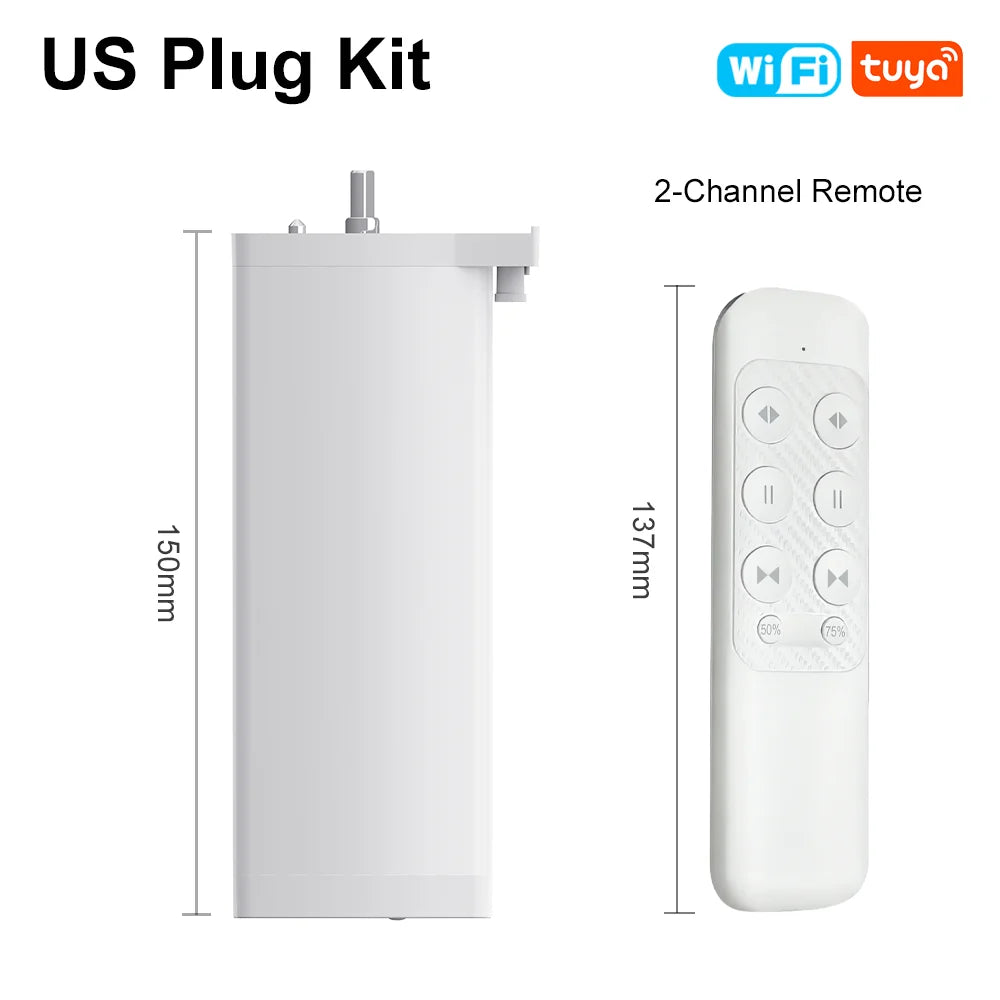 Smart Life Tuya Zigbee/WIFI Electric Curtain Motor Automatic Intelligent Support Voice Control Tools Alexa Google Assistant 15CM