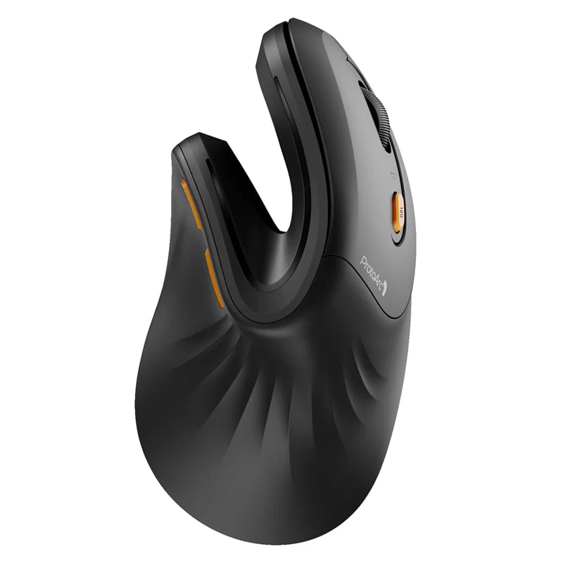 ProtoArc Ergonomic Mouse, EM11 NL Bluetooth Rechargeable Wireless Vertical Mouse 3 Multi-Device Connectivity for Computer/PC