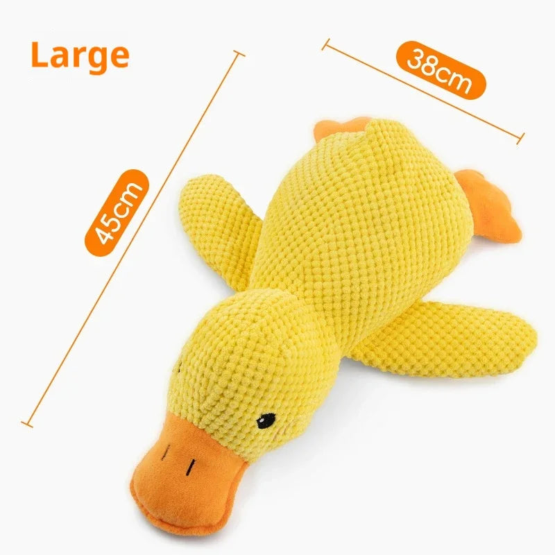 Bite Resistant Plush Squeaky Duck Toy for Dogs