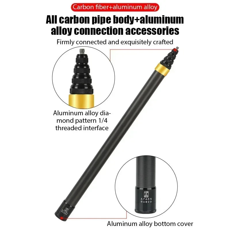 Carbon Fiber Invisible Extended Edition Selfie Stick Stand For Insta360 X3 GO3 Action 4 300CM For DJI GoPro Camera Selfie Sticks