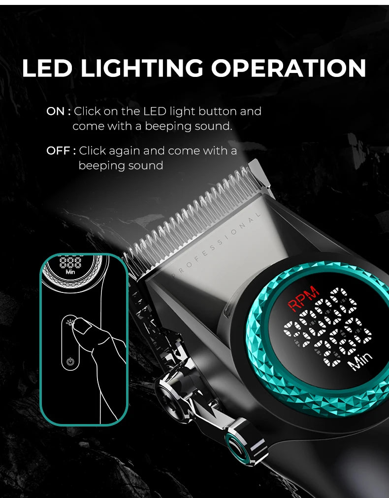 VGR 001 & 977 Professional DLC Blade Clipper Set