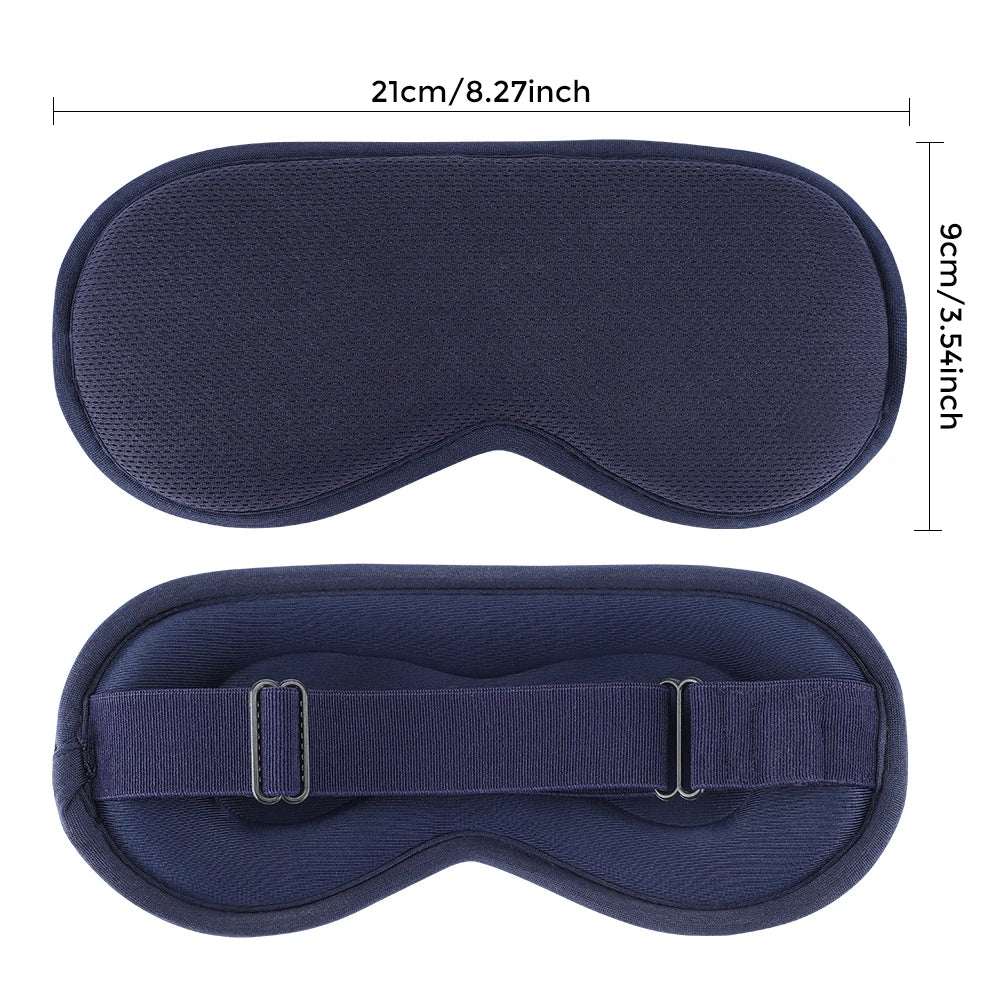 Hot Compress and Massage Eye Mask Electric Heated Eye Massager for Relieve Eye Strain Dark Circles Sleeping Mask Eyeshades