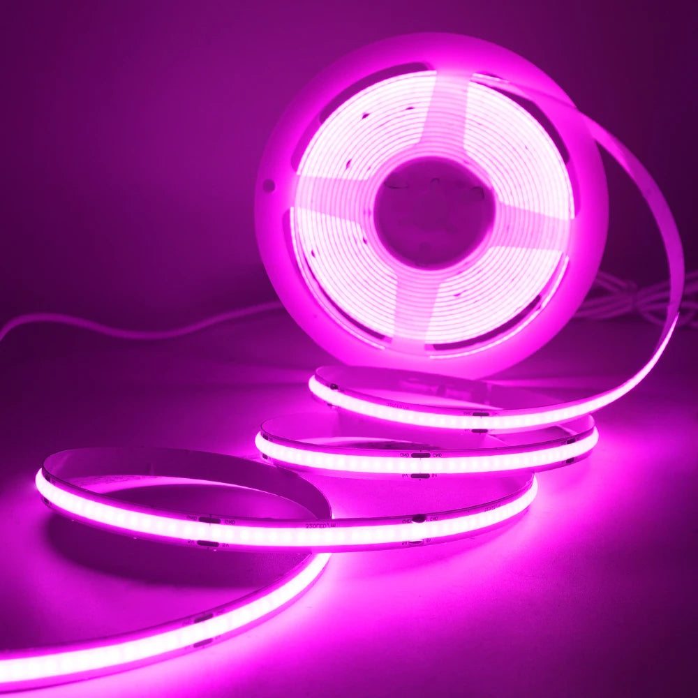 8MM COB Led Strip 5V with Motion Sensor Battery Powered 320LEDs/M Led Induction Night Light Warm White Red Ice Blue Green Yellow