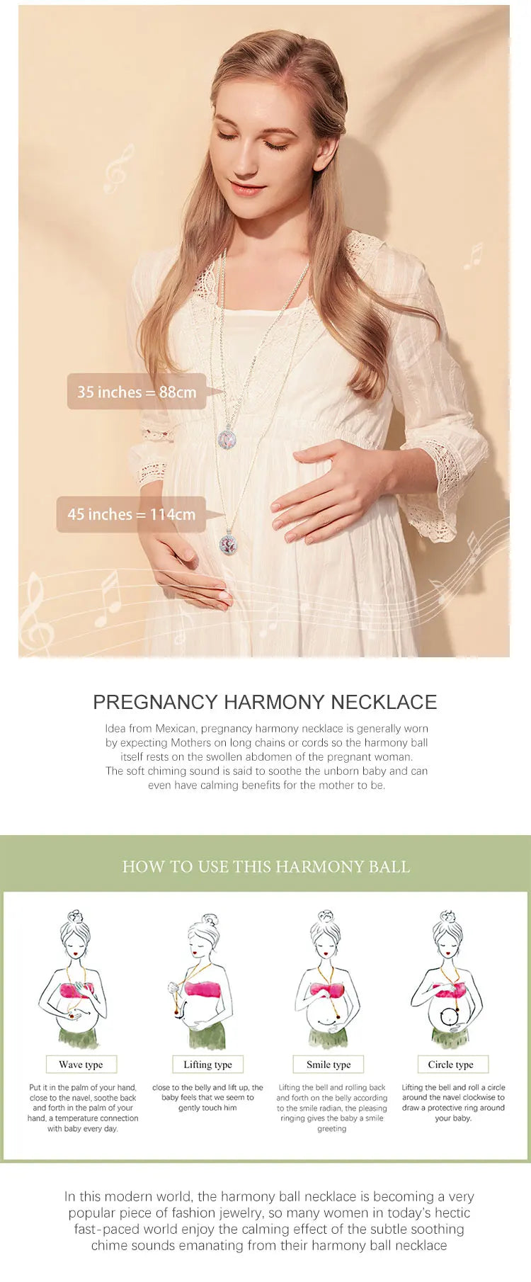 Cherry Blossom Angel Caller Pregnancy Pendant Necklace
