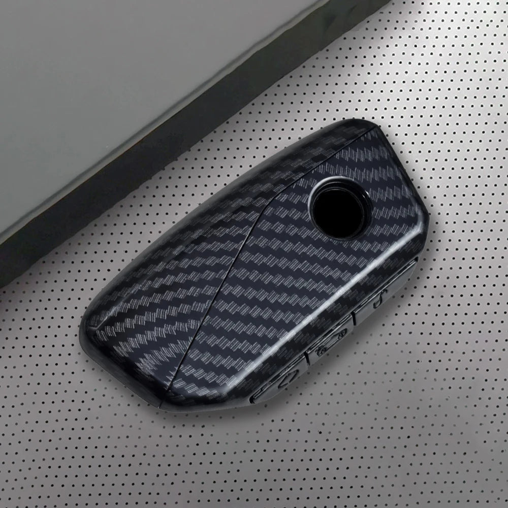 ABS Carbon Car Key Fob Cover Case Shell For BMW 530i 540i 550e 750e 740i 760i X1 X2 X5 X6 X7 M5 iX1 iX2 iX XM i5 i7 2024 2025