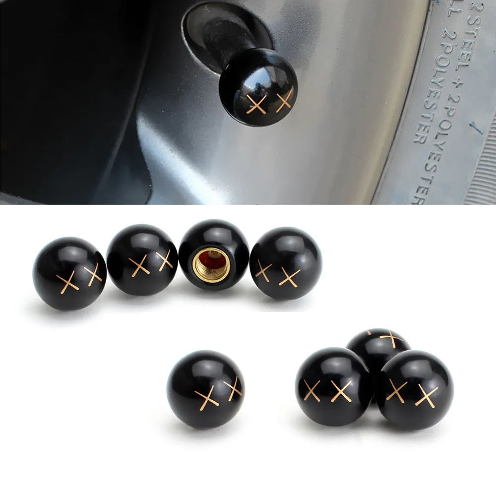 4Pcs New Universal Car Tire Valve Cap Wheel Dust Cover For Car Truck SUV Motorcycle Bike Car Styling Valve Stem Caps Accessories