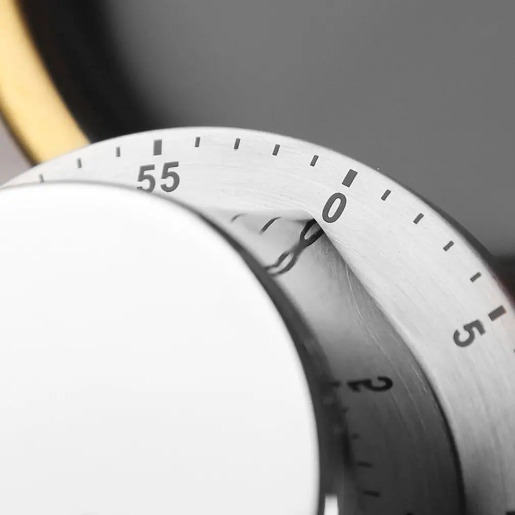 Temporizador de Aço Inoxidável e ABS 2025, Despertador Mecânico, Lembrete de Cozedura para Gestão do Tempo de Aprendizagem