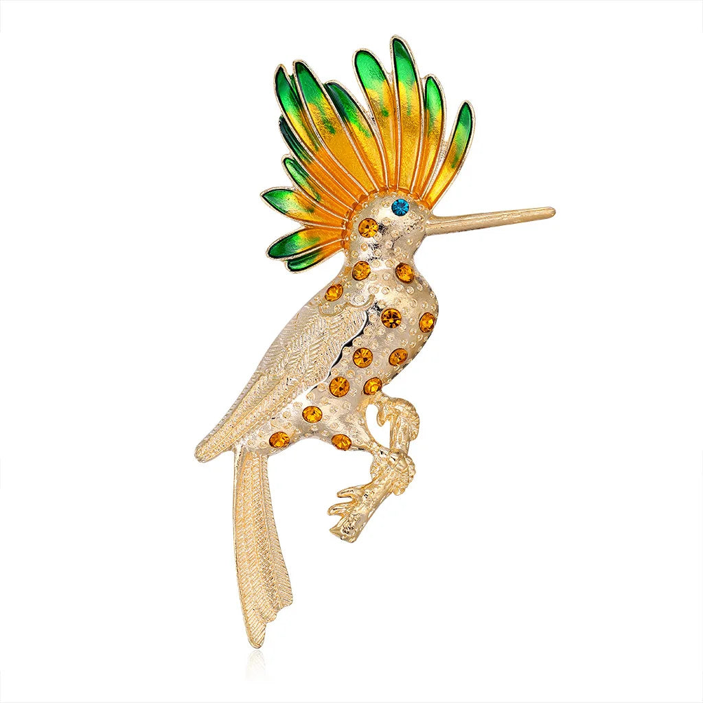 Crystal Bird Animal Brooch Rhinestone Fashion Pin
