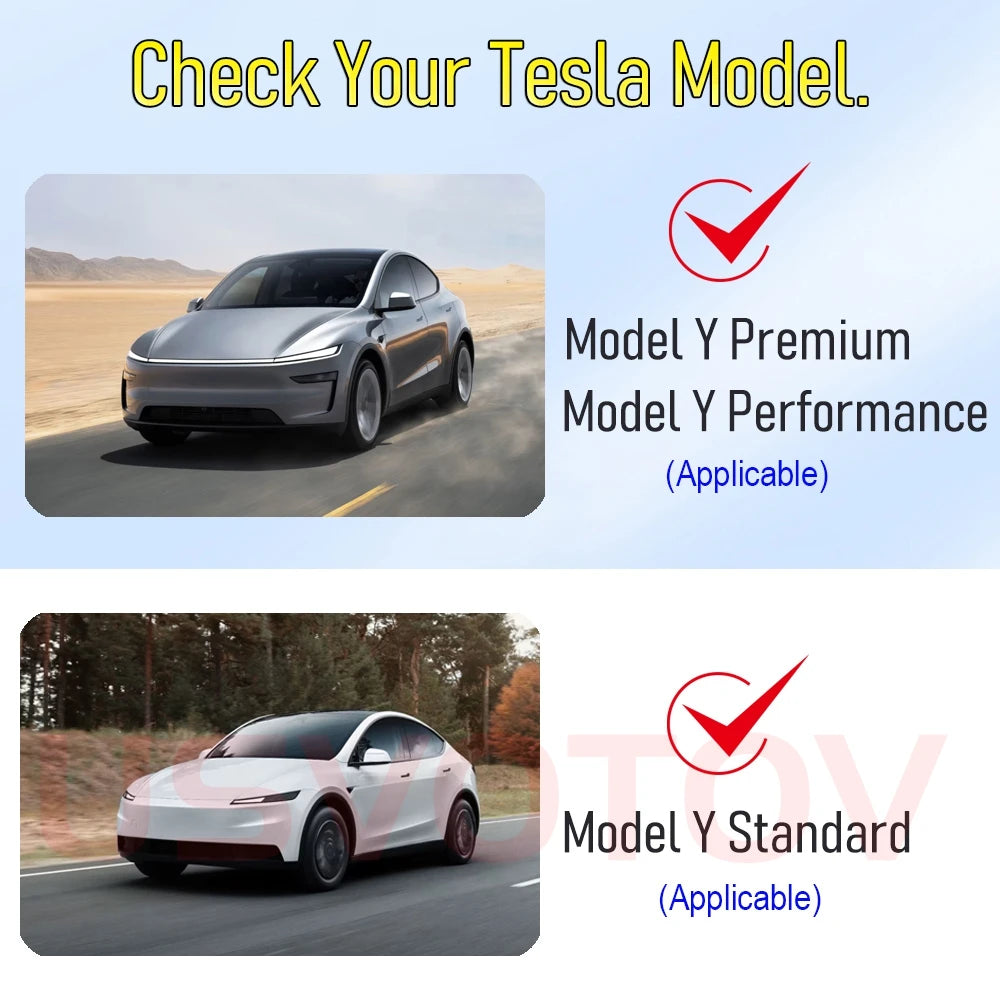 Tesla Model Y 2025-Present Juniper Suede Leather Dashboard Cover