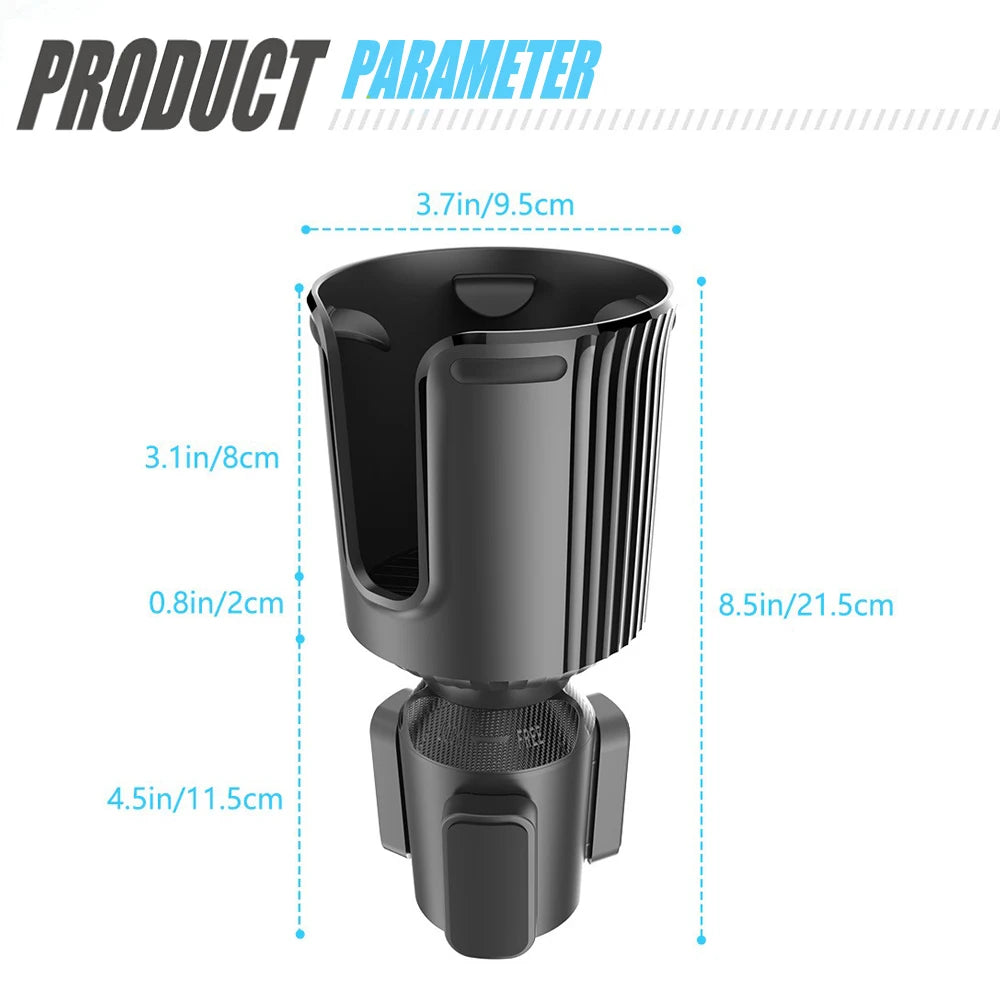 Car Cup Holder Expander Water Bottle Car Holder for Beverage Bottles Cup Station Car Cup Holder Extender Adjustable All Purpose