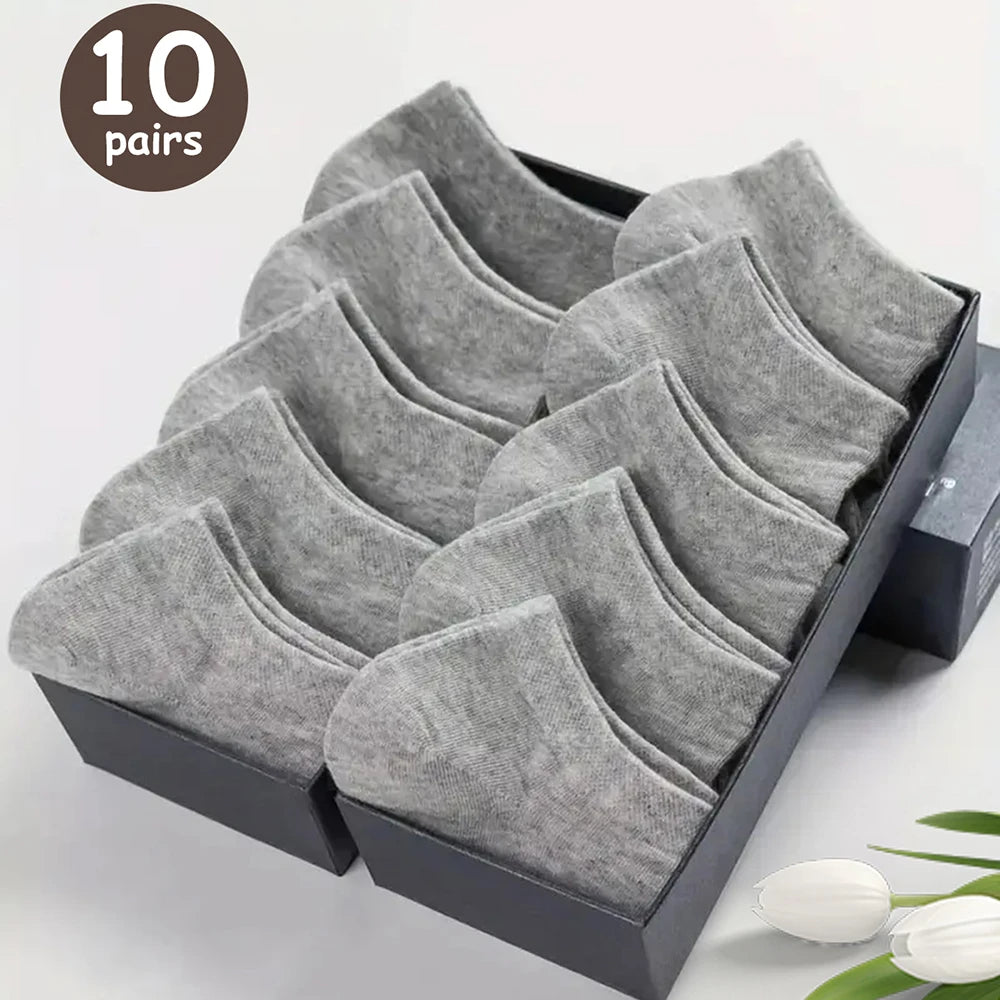 Unisex Breathable Bamboo Low-Cut Deodorant Ankle Socks