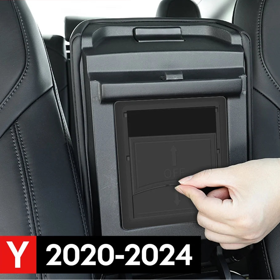 Tesla Model Y 2020-2024 Hidden Armrest Concealed Storage Box