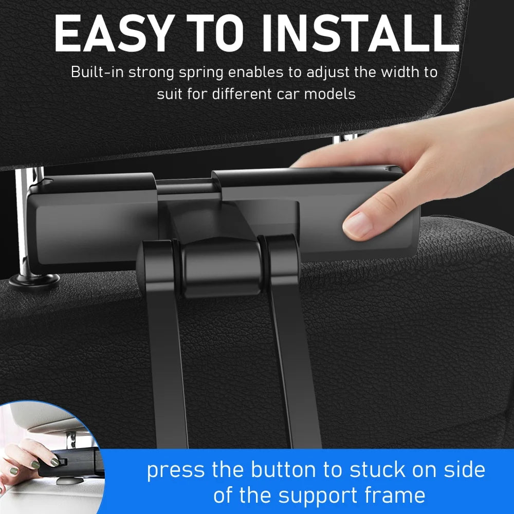 Car Seat Back Stand Telescopic Phone Tablet Holder Headrest Adjustable Universal Tablet Bracket For 4.7-12.3Inch Car Accessories