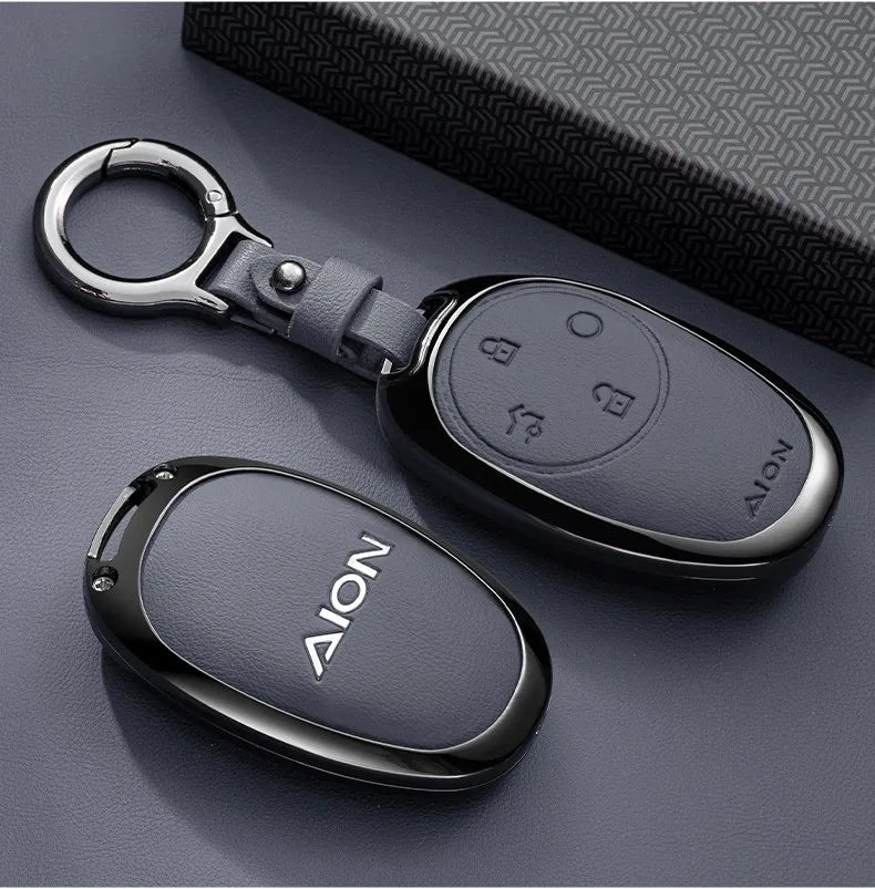 Zinc Alloy Car Key Case for Gac Aion V RT UT Y Plus 2024 2025 2026 Keychain Remote Cover Shell Housing Holder Fob Accessories