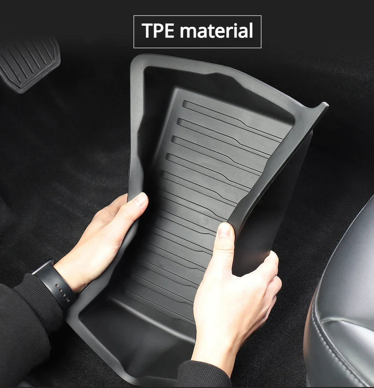Tesla Model Y 2021-2024 Underseat TPE Hidden Storage Drawer