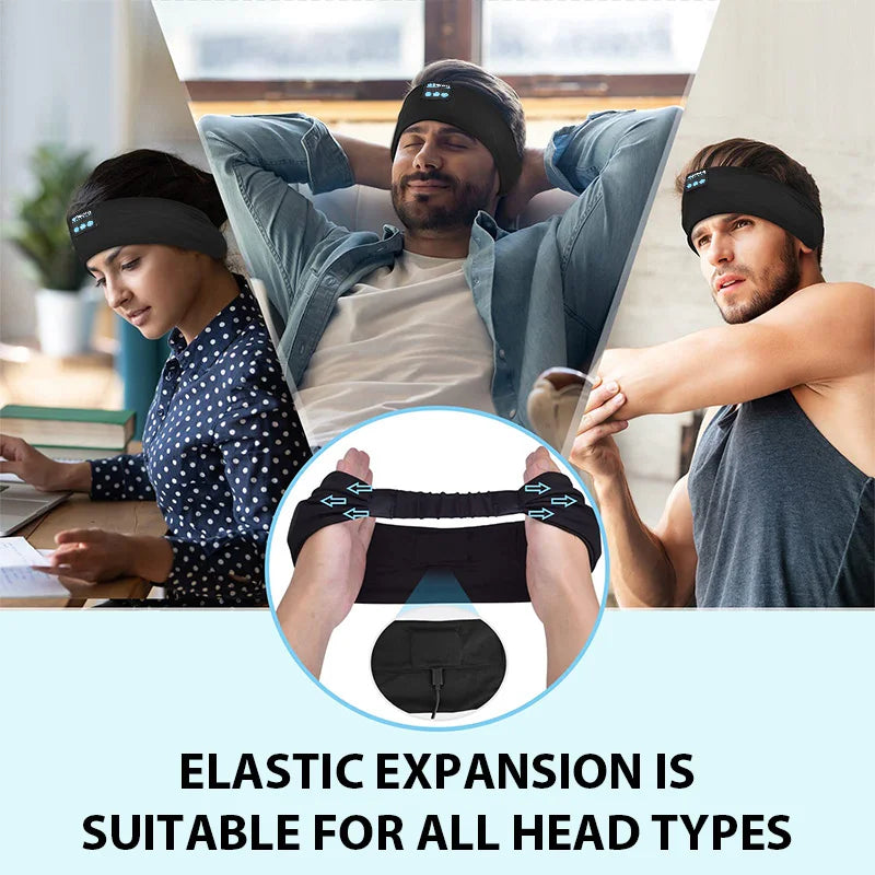 Fone Bluetooth Earphones Sports Sleeping Headband Elastic Wireless Headphones Music Eye Mask Wireless Bluetooth Headset Headband