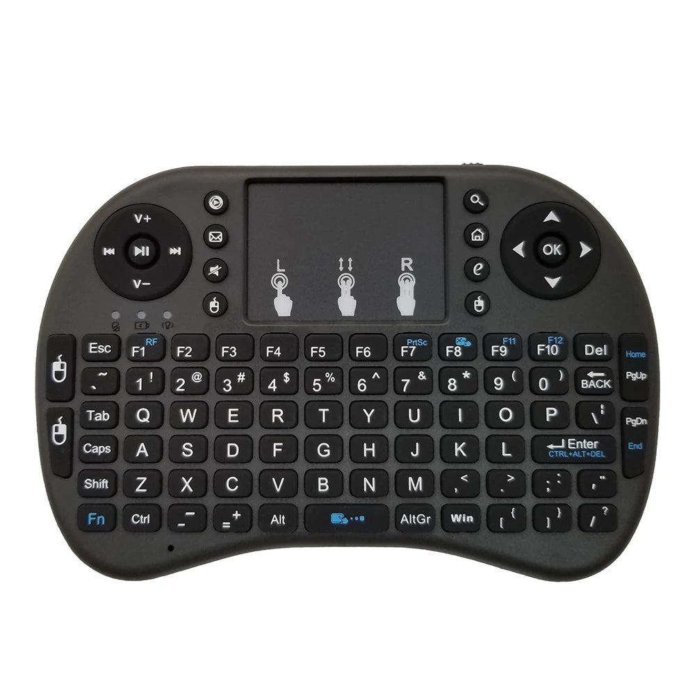 MRSVI I8 2.4G Mini Wireless Keyboard Classic Black Air Mouse Remote Control Touchpad for Android TV Box PC Smart TV