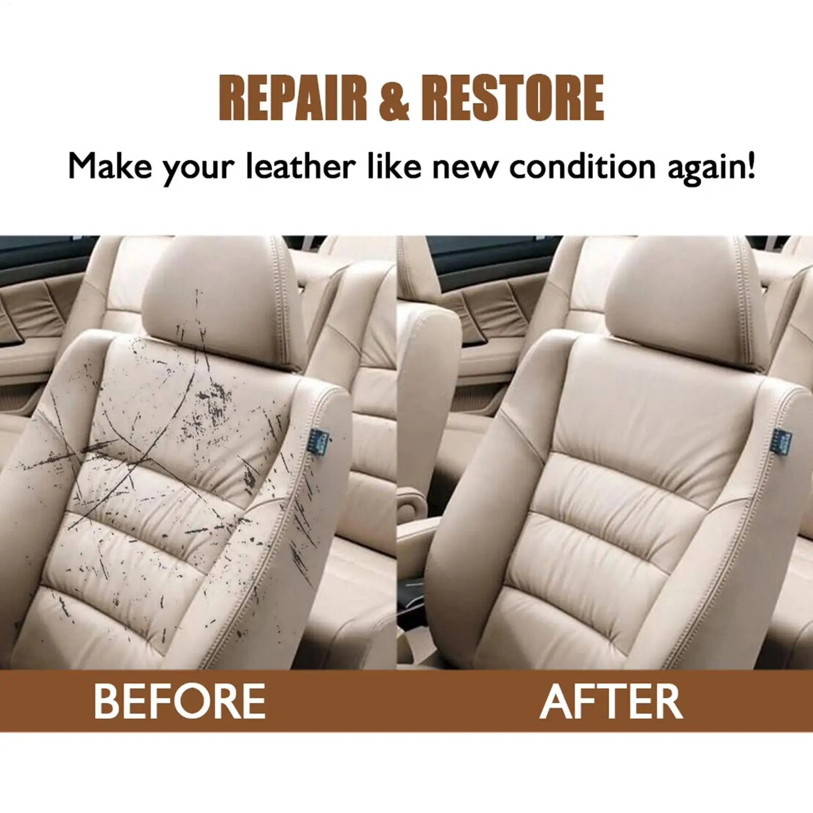 20G Leather Repair Gel Black/White/Gray Repair Home Car Seat Leather Complementary Repair Refurbishing Cream Paste Leather Care