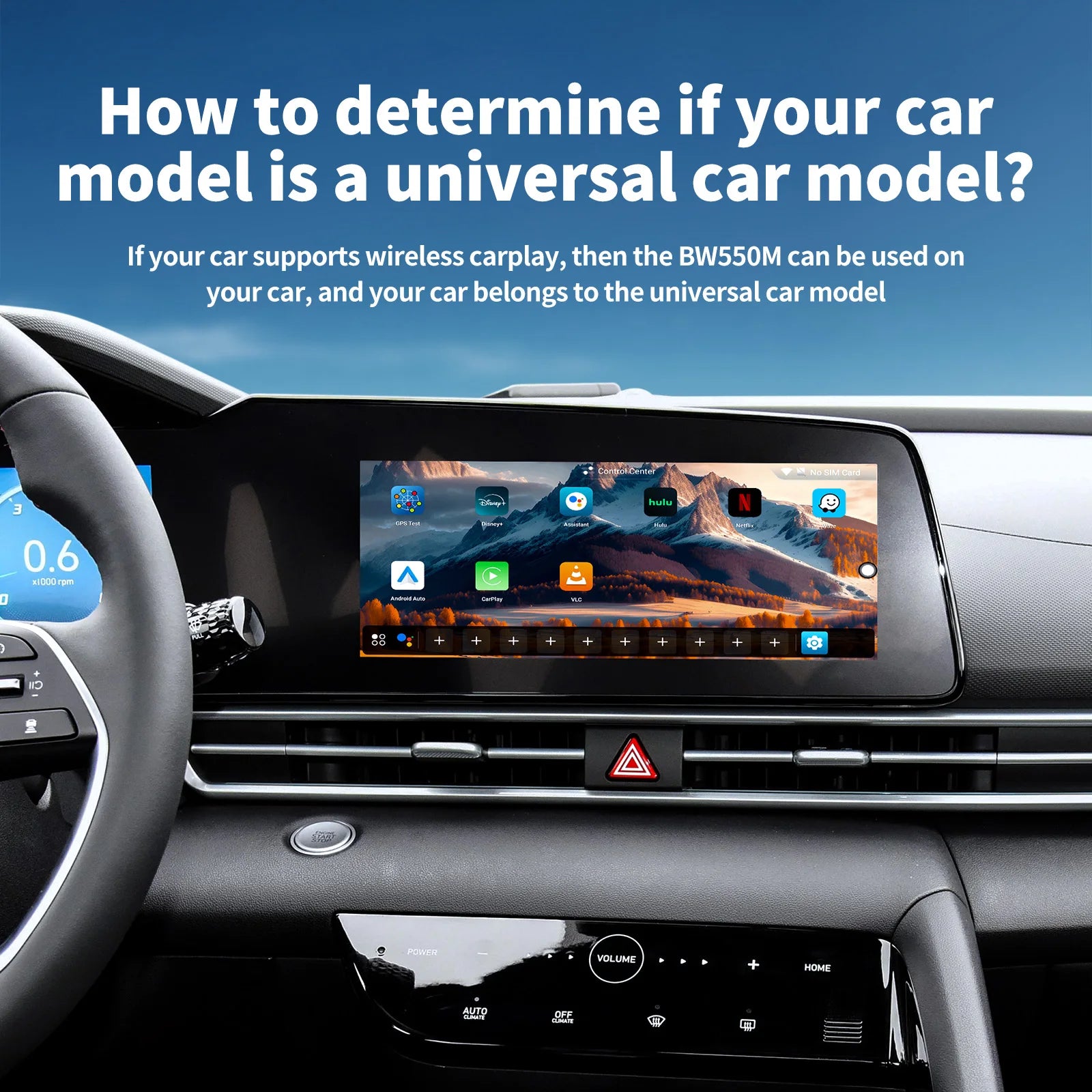 iHeylinkit BW550M Smart Ai Box Android13.0 QCM6125 Wireless CarPlay Adapter Android Auto Support Google Play Video Game Software