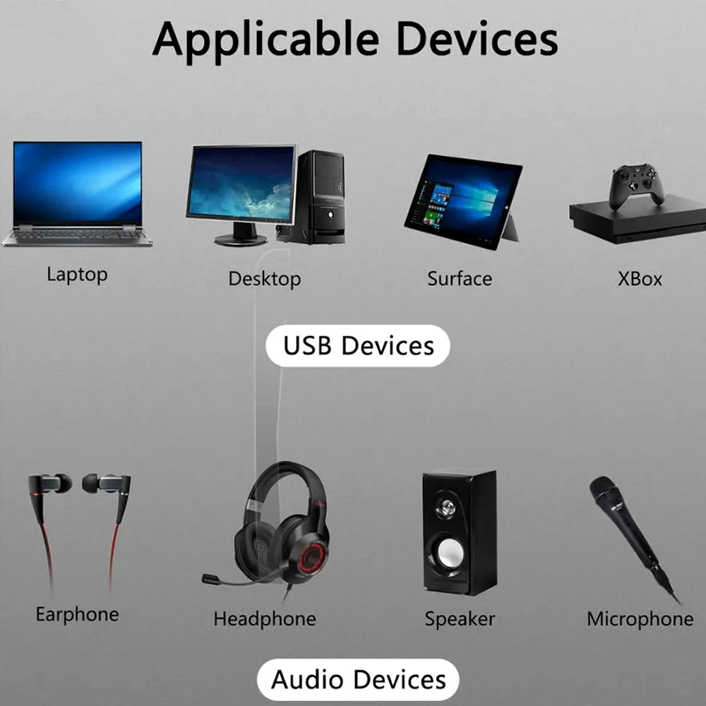 New External Usb To 3.5mm Mic Headphone Jack Stereo Headset 3d Sound Card Audio Adapter New Speaker Interface For Laptop