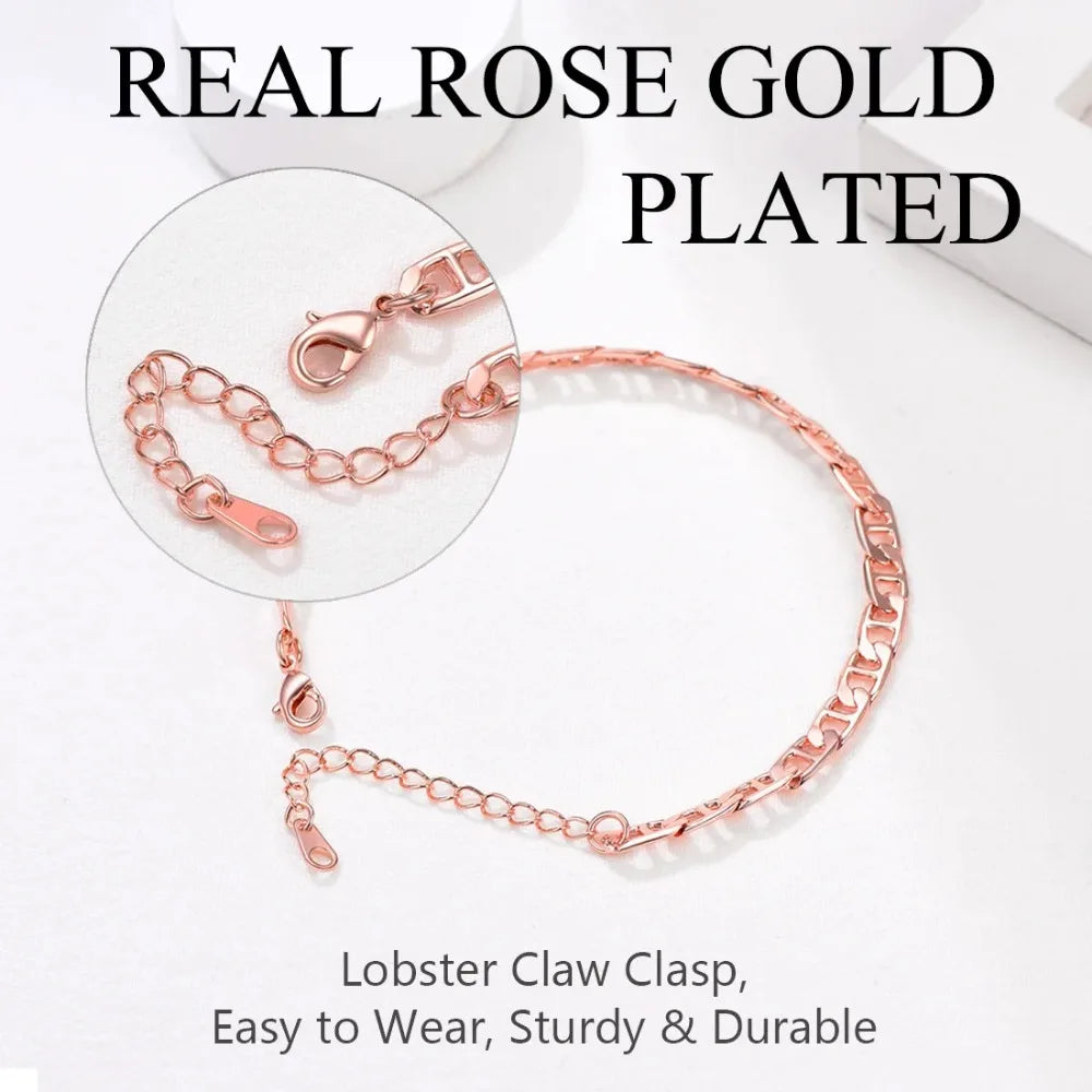 Stainless Steel Multi-Style Anchor and Curb Chain Anklet
