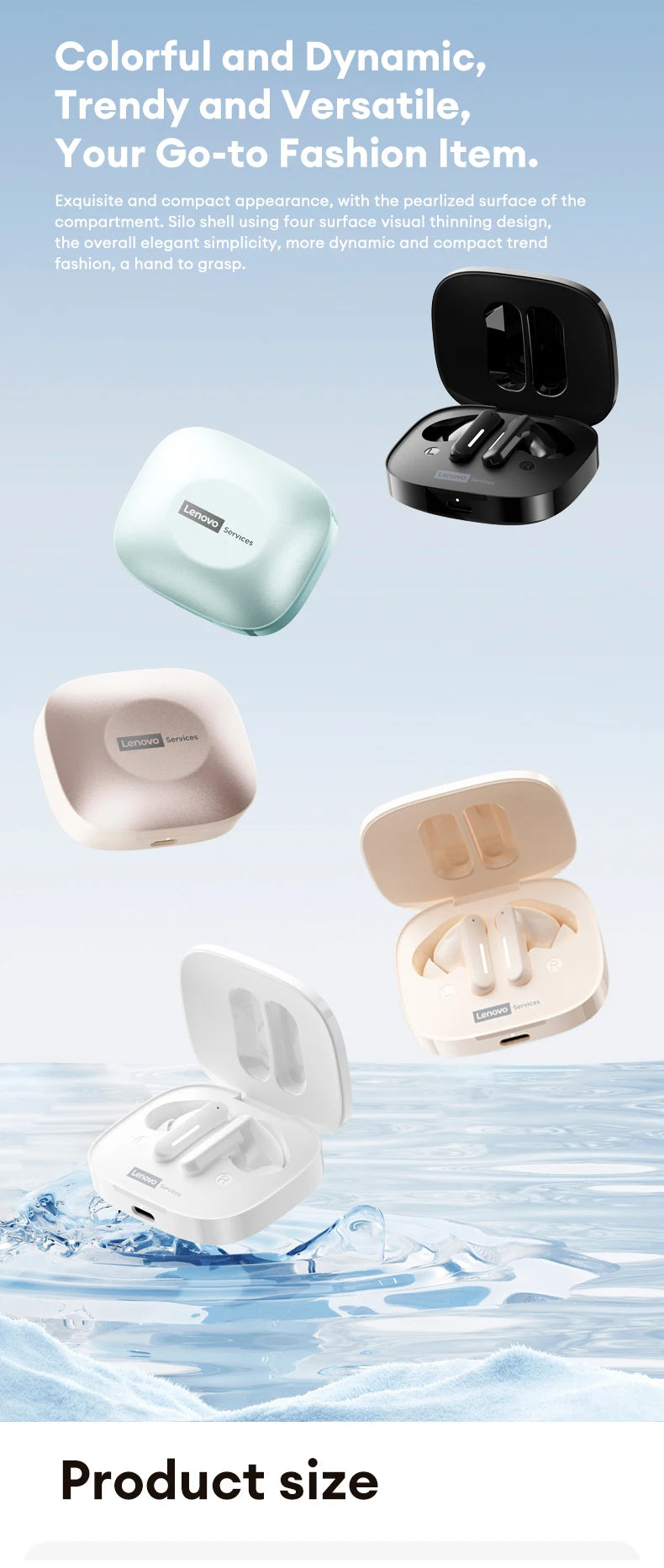 Lenovo LE209 Wireless Bluetooth Earphone ANC Noise Reduction HiFi Music Bluetooth Headphone 30H Battery Life Gaming Headset