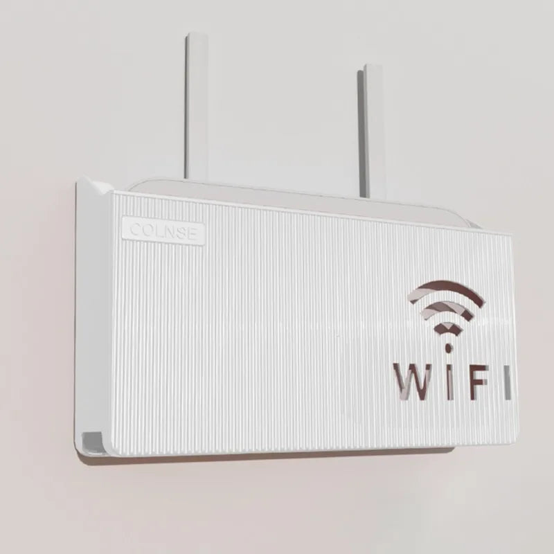 Wireless Wifi Router Shelf Storage Box Wall Hanging ABS Plastic Organizer Box Cable Power Bracket Organizer Box Home Decor